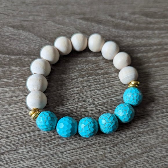 Handmade Wooden Bead Bracelets - Picture 1 of 3